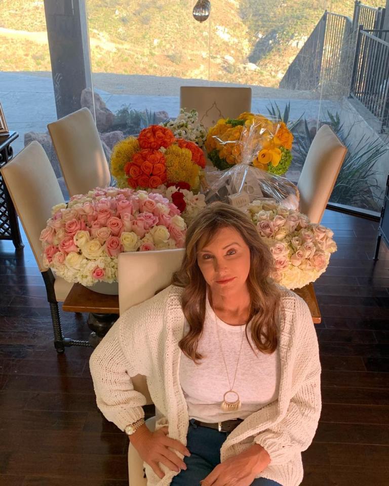  The star sent Caitlyn flowers for her 70th birthday