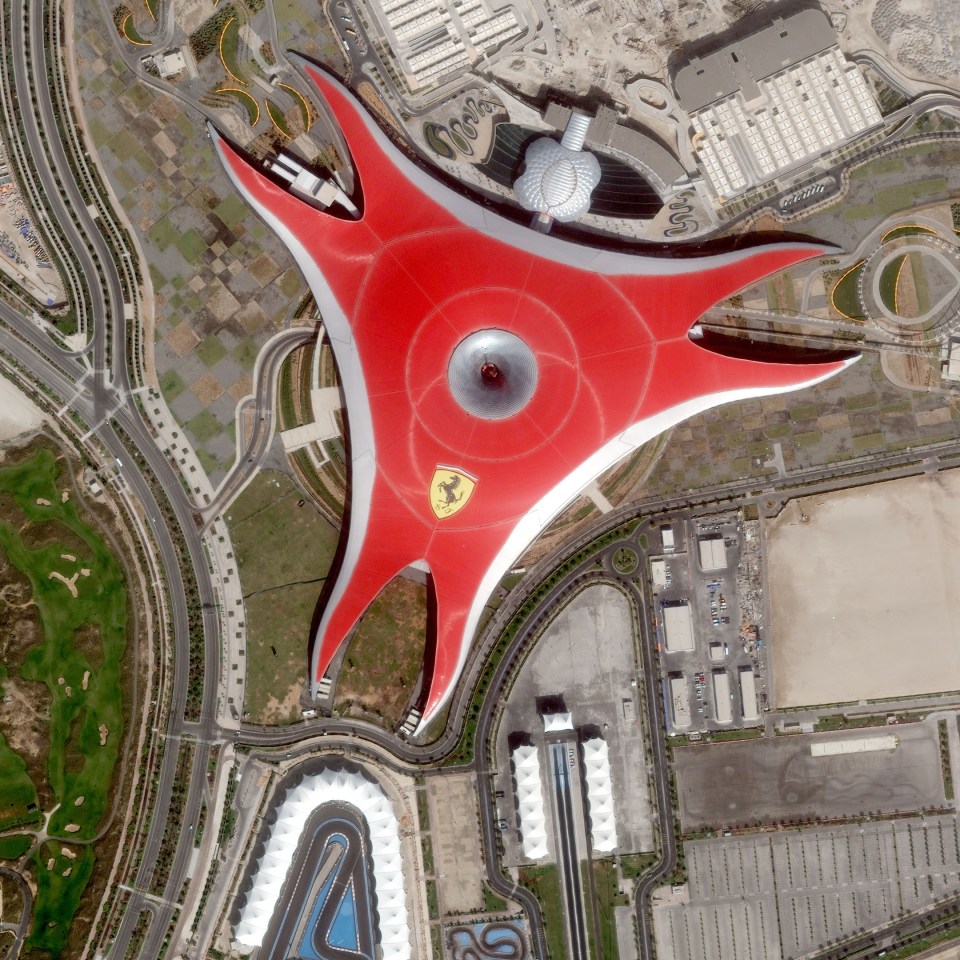  Ferrari World has been named the world's leading theme park