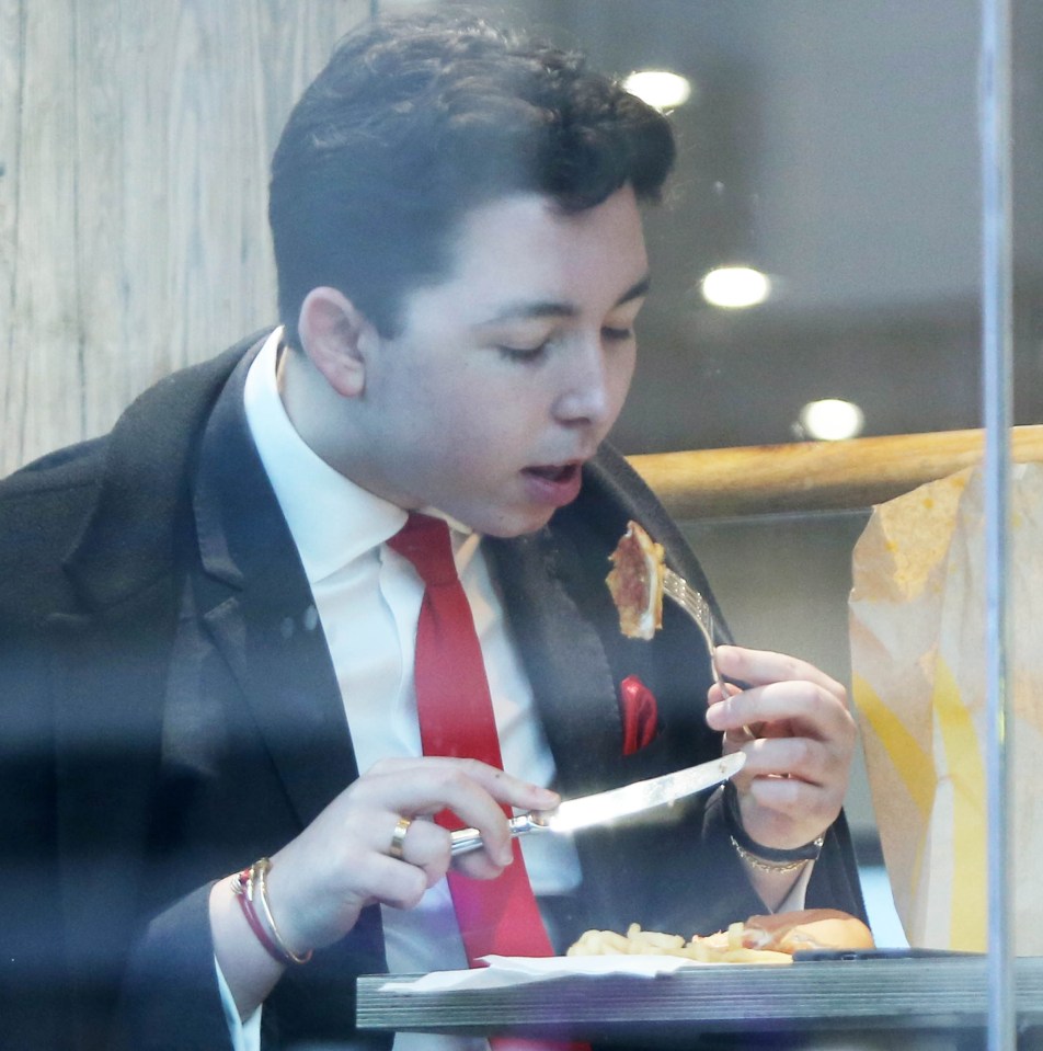  The Apprentice's Ryan-Mark Parsons has horrified fans of the show after he was pictured eating a McDonald's burger with a knife and fork