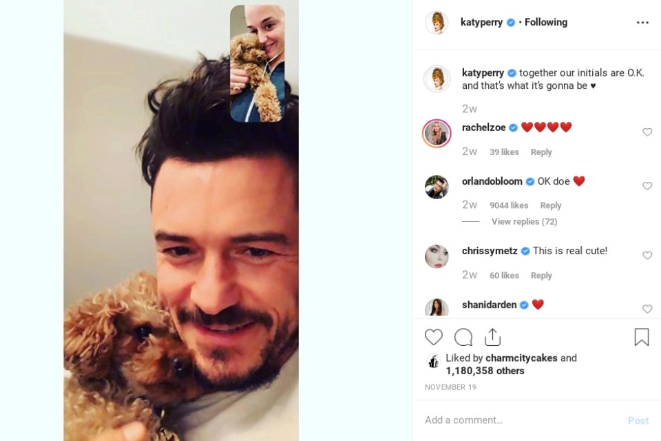  Katy and Orlando have been very vocal on social media about their love for each other