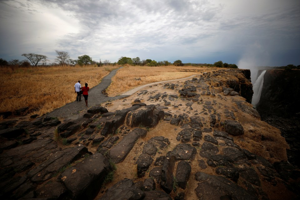  The region has been hit by a devastating drought, reducing the thundering torrent to a trickle