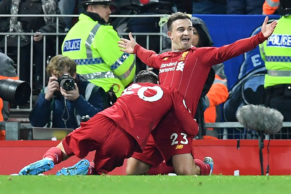 Xherdan Shaqiri was on the scoresheet with a neat finish beyond Jordan Pickford