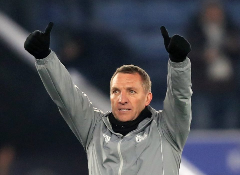  Rodgers has guided Leicester to second in the table this season