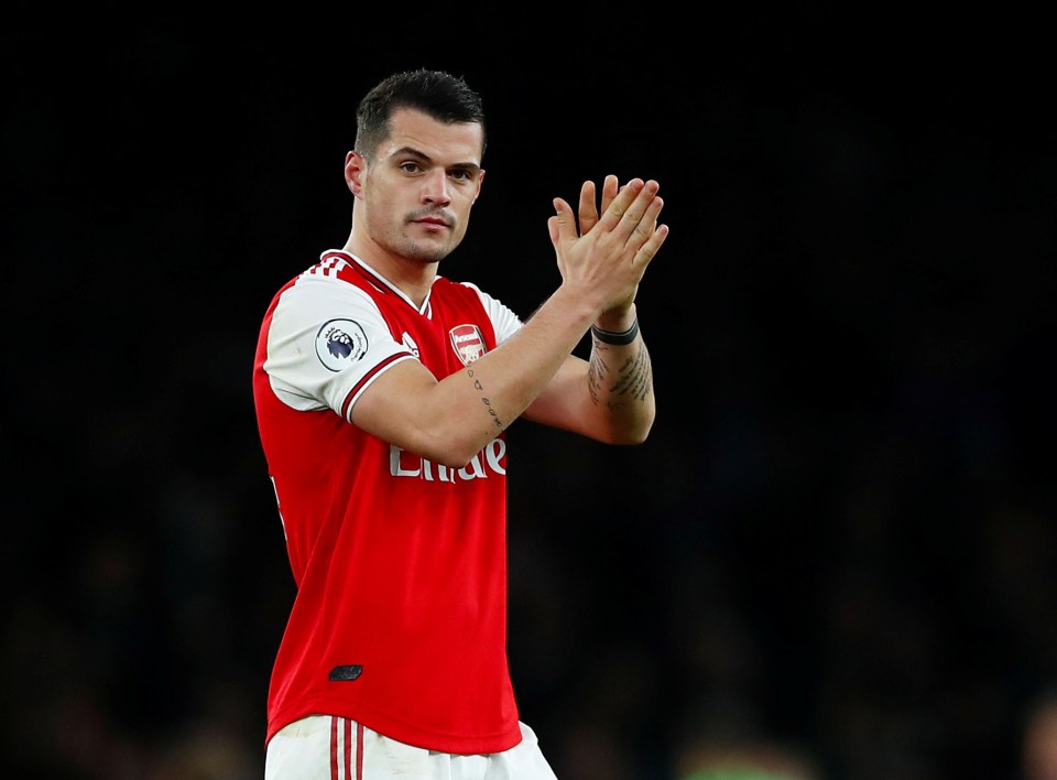  Former skipper Granit Xhaka has endured a rocky season at Arsenal