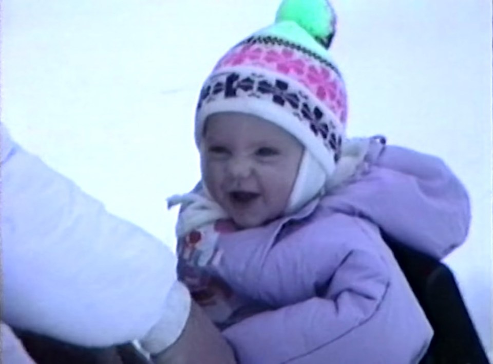  The popstar looked like butter wouldn't melt in her cute bobble hat