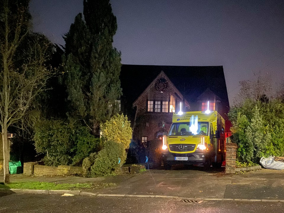 The ambulance crew remained at the property for three hours