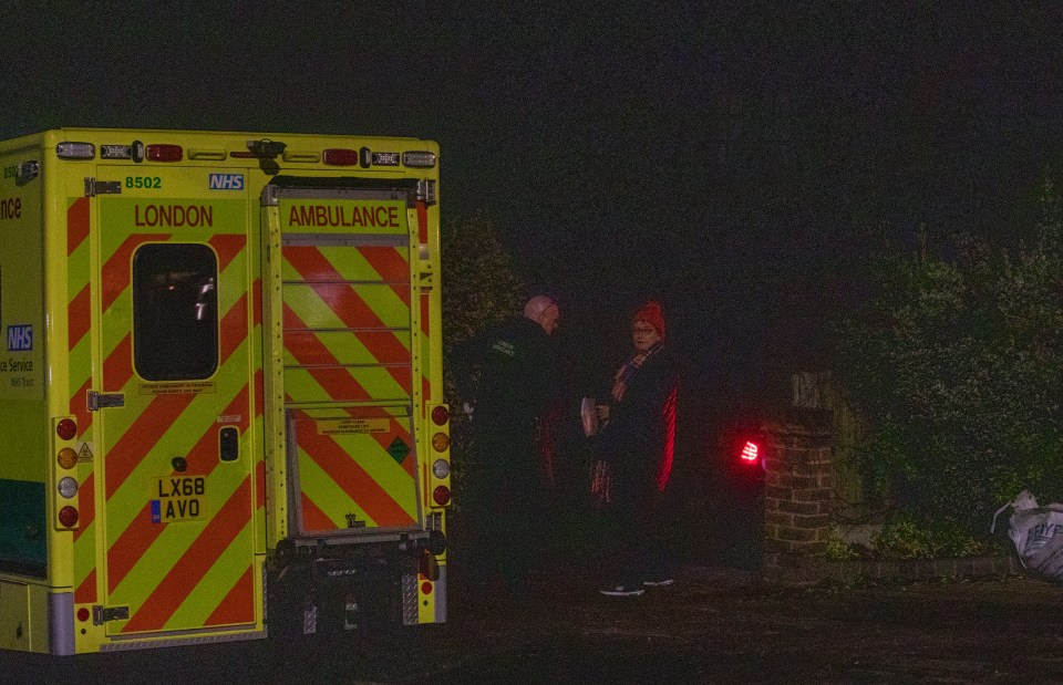 An ambulance was seen arriving at James Argent’s house on Wednesday evening