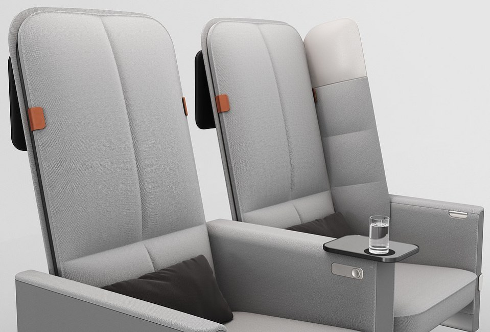  The innovative new seats feature hidden privacy panels