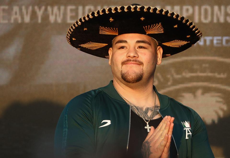  The Mexican weighed in wearing a sombrero, jewellery and trainers