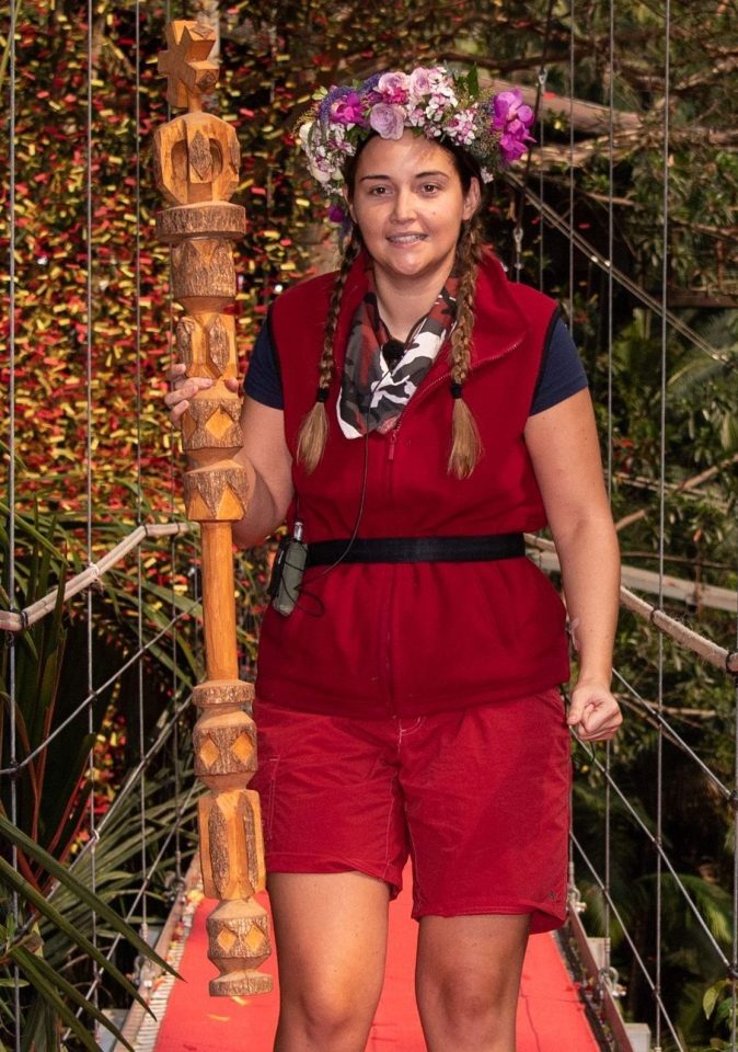  Former EastEnders star Jacqueline was crowned Queen of the Jungle - days after Chloe spoke publicly about their threesome