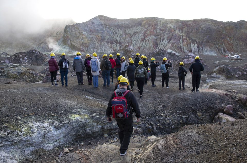  A tour group visits White Island in July of this year