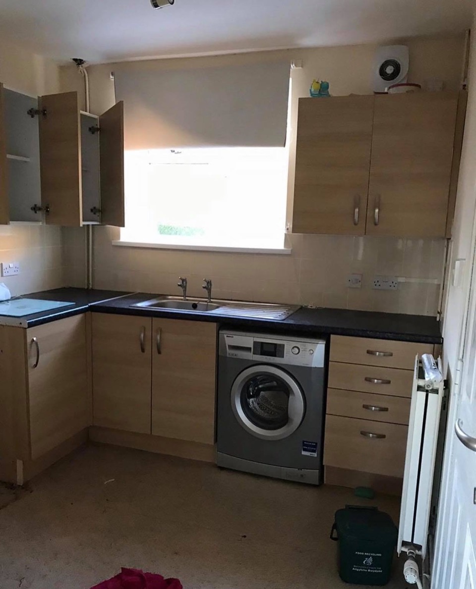 The mum managed to transform her kitchen for £200