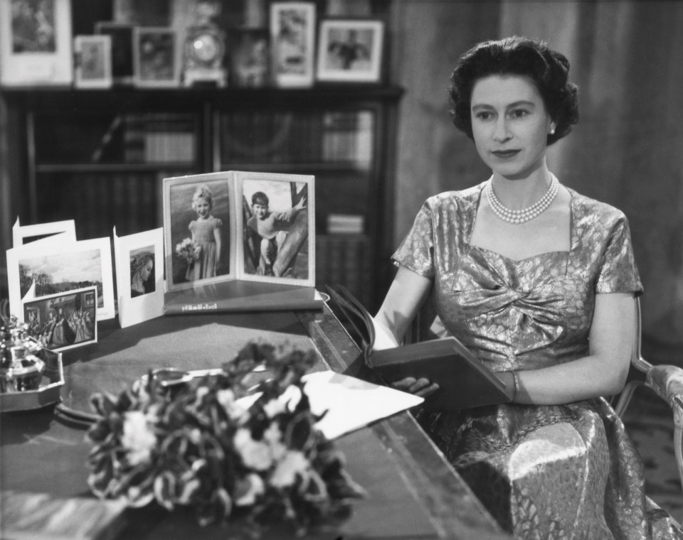  After lunch the family gather around to watch the Queen's Speech - as seen in 1957