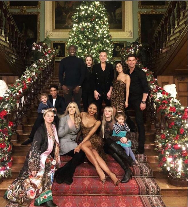  The gang of pals enjoyed a lavish Christmas celebration at the estate