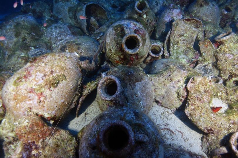  The containers - known as amphorae - were also thought to be carrying olive oil and grains