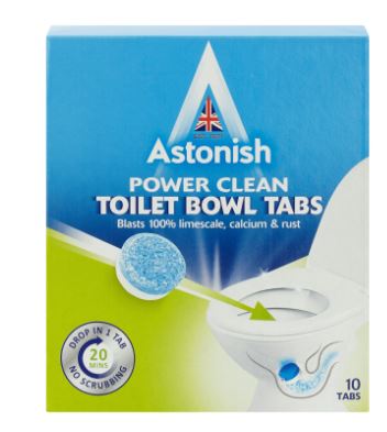  Mrs.Hinch waxes lyrical about Astonish Power Clean toilet bowl tablets.