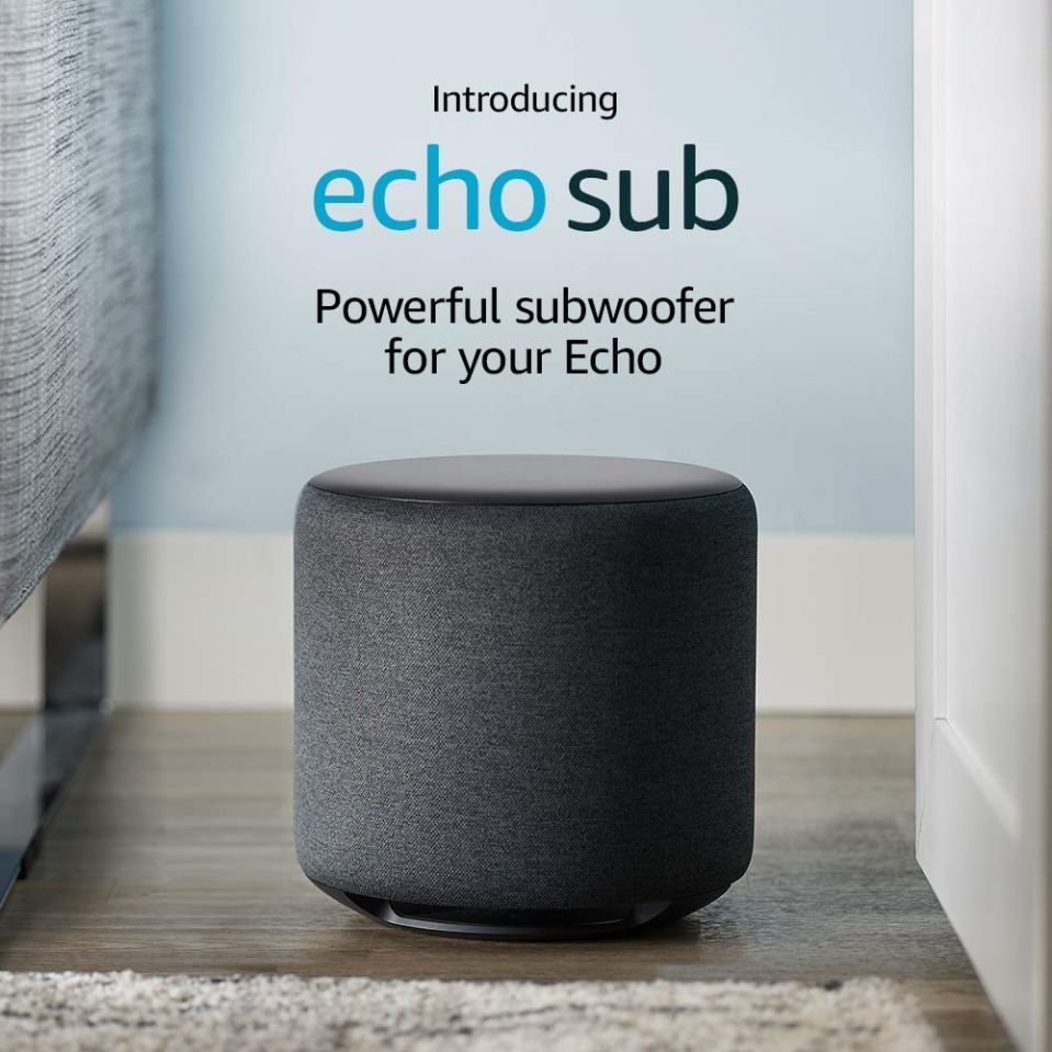  Plug the Echo Sub into your standard Echo for an easy bass boost