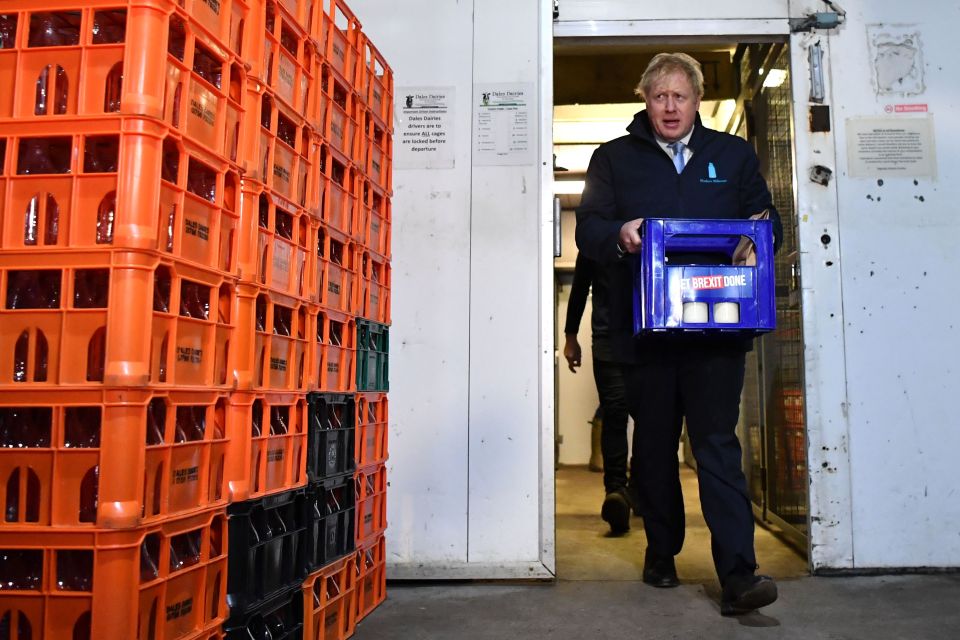  Boris was out and about early this morning delivering milk to customers