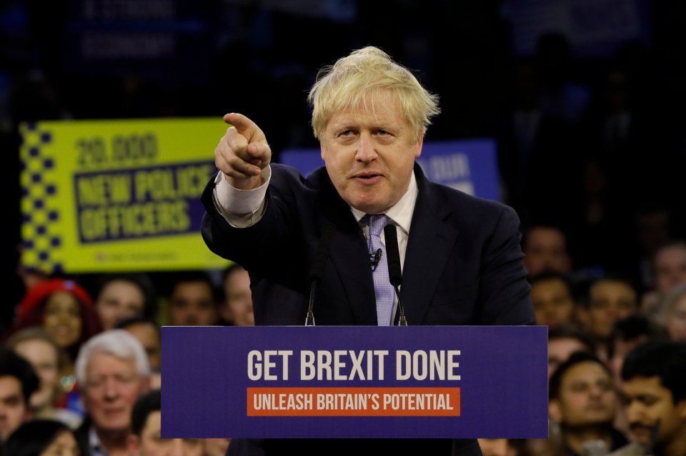  Boris has pledged to 'get Brexit done' throughout the election campaign