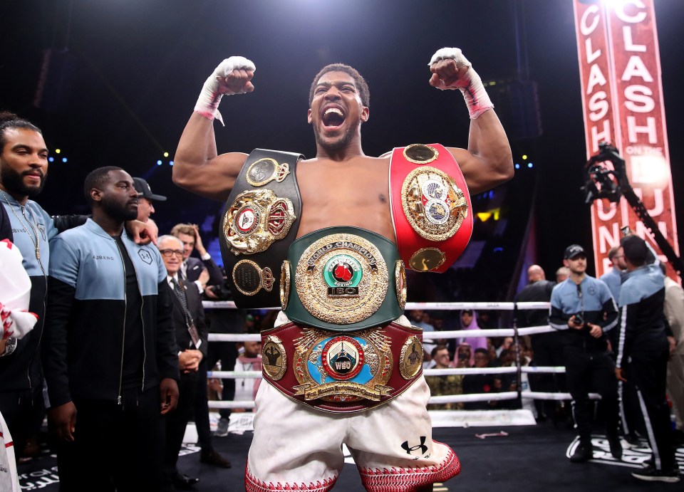 Anthony Joshua is only missing one world title belt – and that is around the wast of Deontay Wilder