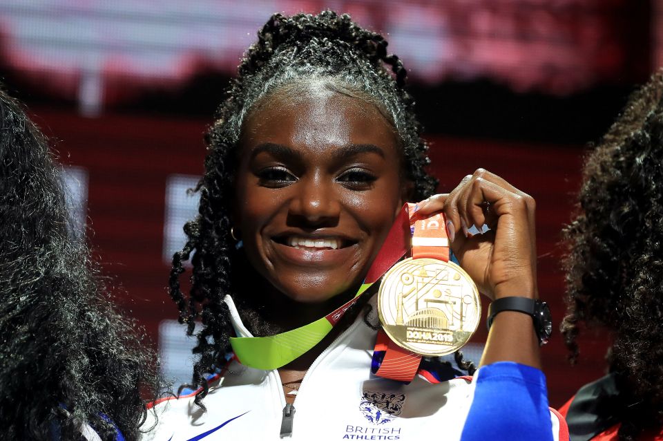  Dina Asher-Smith brought home gold for GB in the 200m at the World Athletics Championships