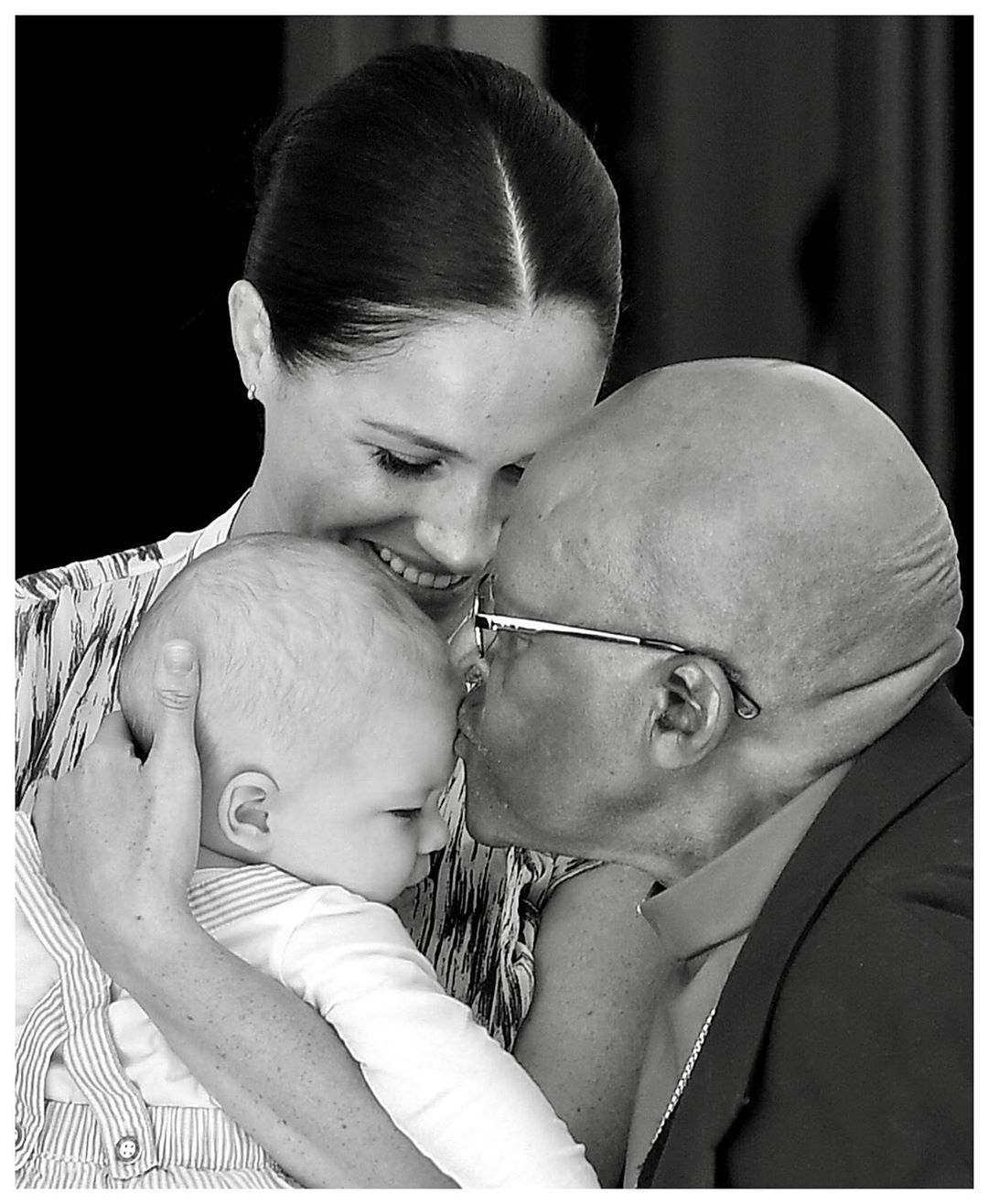 While a shot of the seven-month-old meeting Desmond Tutu was the final in their 'top nine'