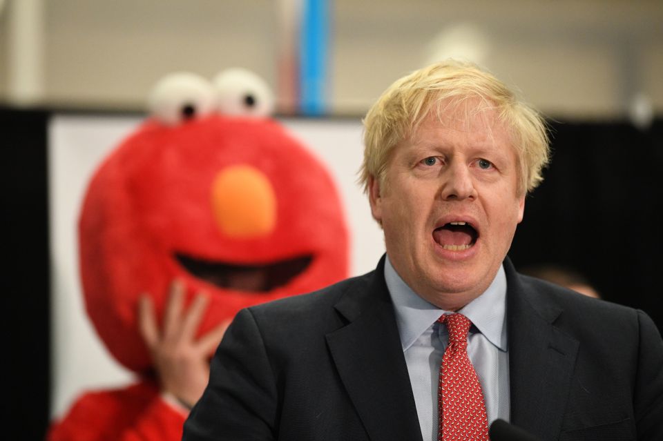  Boris Johnson giving his victory speech after winning the Uxbridge & Ruslip South