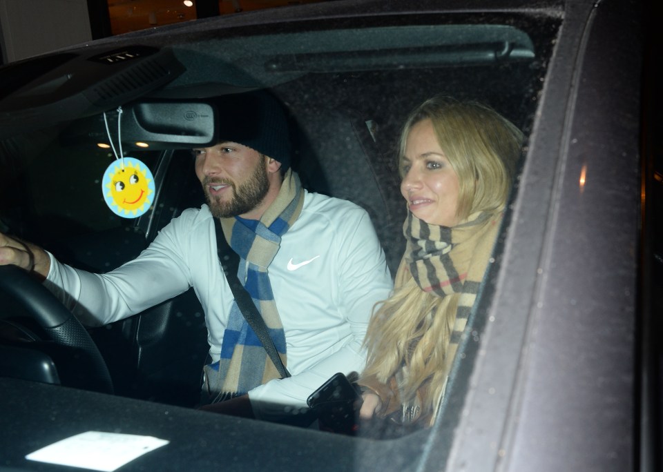  Caroline Flack was pictured leaving a Soho restaurant with boyfriend Lewis Burton two days before the alleged assault