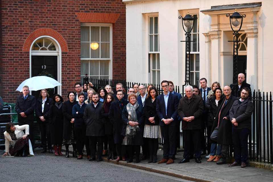  Boris's team greeted him outside No10