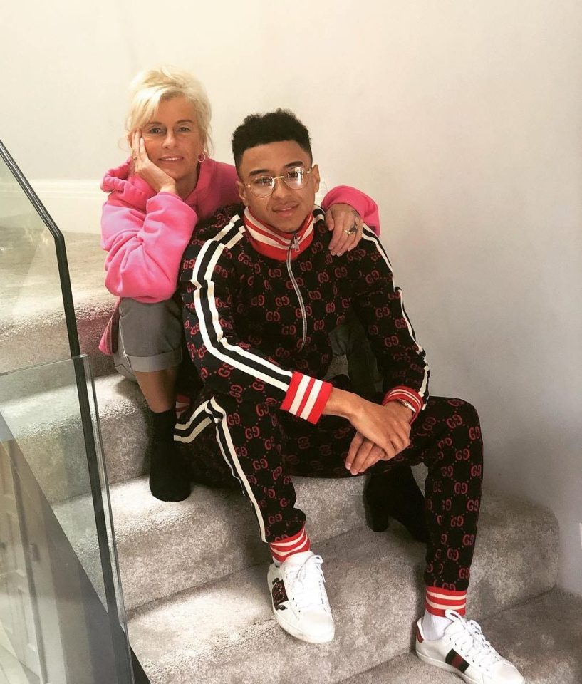  Jesse Lingard opened up about his family agony, posing here with his mum Kirsty