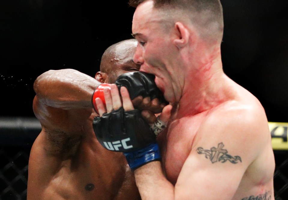 This was the moment Covington’s jaw was broken