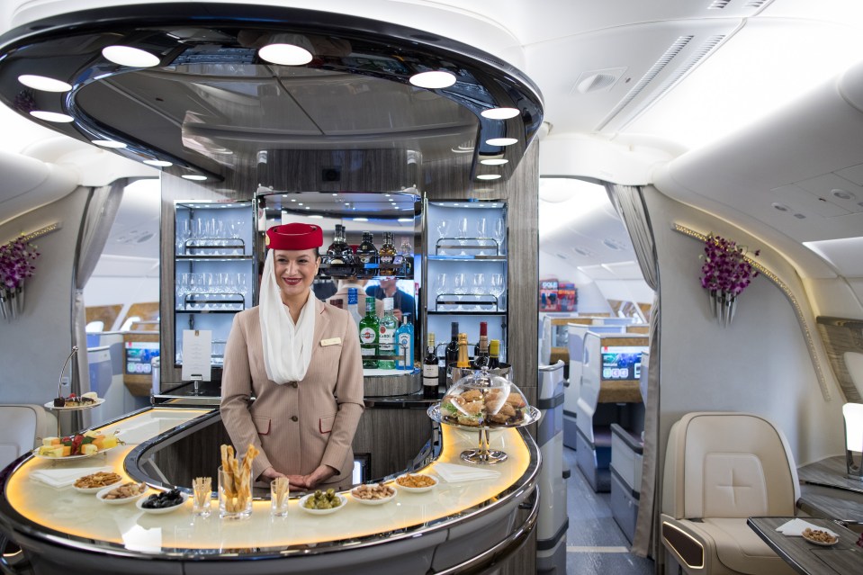 More airlines are adding luxury in-flight bars to their aircraft