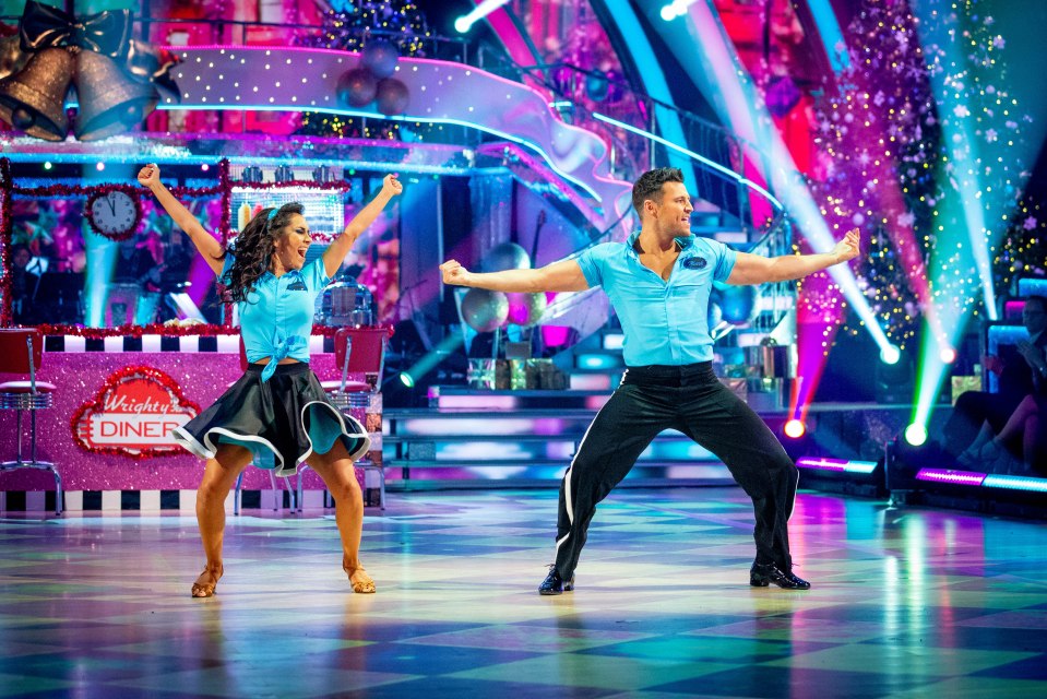  Mark Wright shimmies his way back onto the Strictly dance floor during the show's Christmas Special