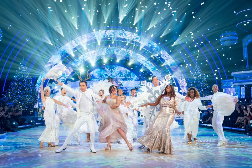  The judges look in high spirits for the festive special