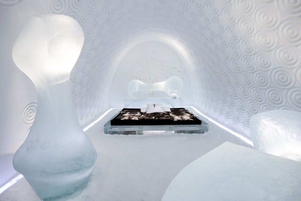 Bone Room celebrates the natural melting process of the Icehotel each spring to highlight the cycle of life 