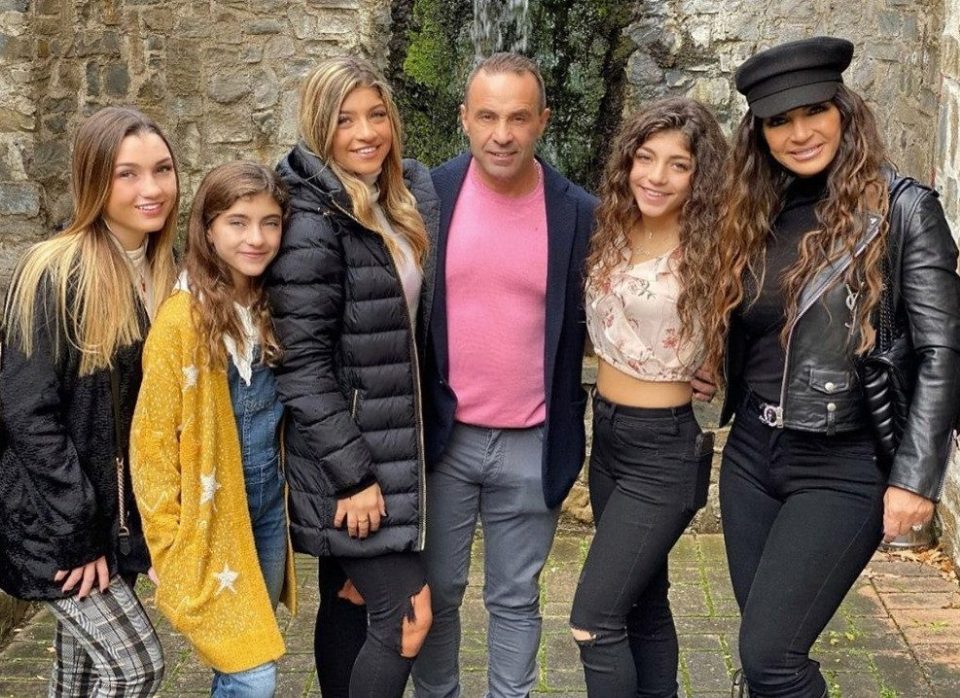  Teresa and their four daughters flew to Italy to visit Joe last month