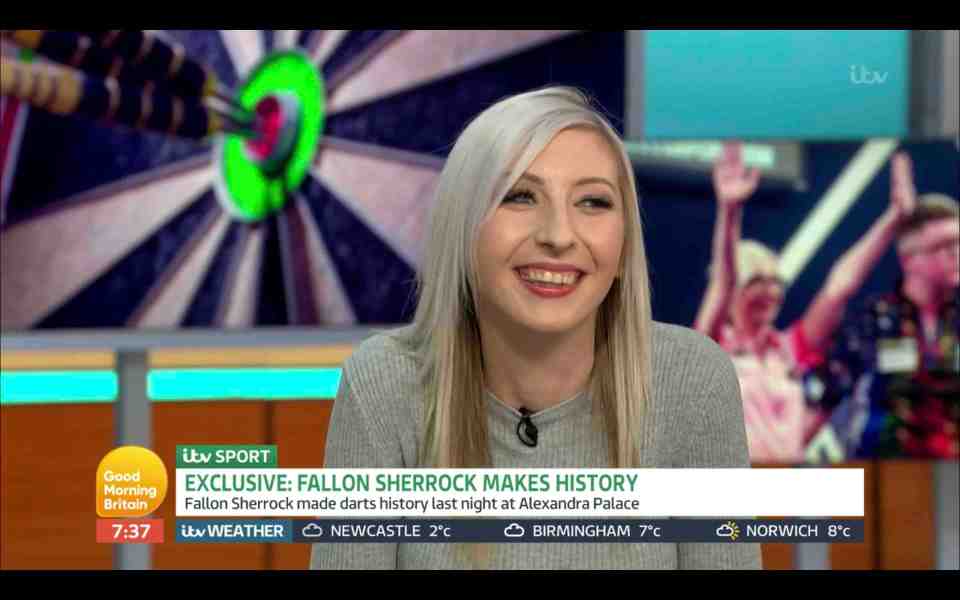  Fallon Sherrock on Good Morning Britain