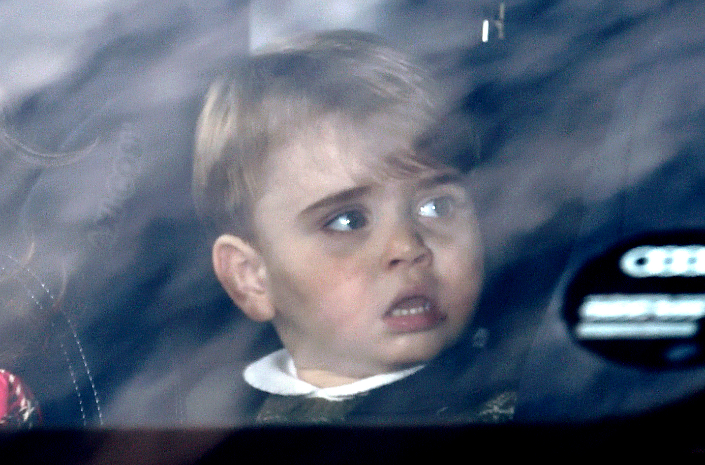 Onlookers also commented on the one-year-old's impressive head of blonde hair