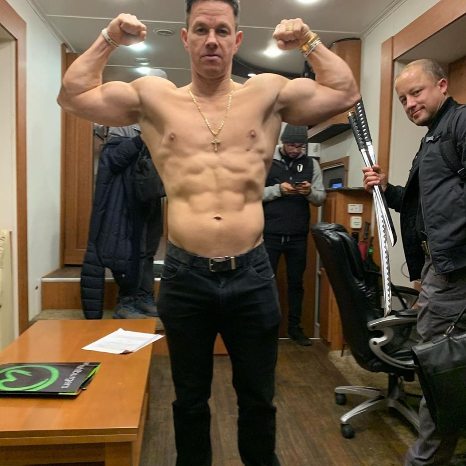  Mark Wahlberg revealed his super-ripped look on Instagram