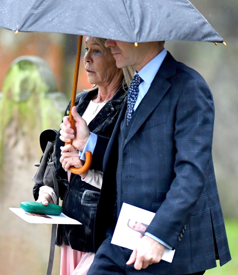  Michelle Jones and Phil Jones, the mother and uncle of London Bridge terror attack victim Saskia Jones, leave the church