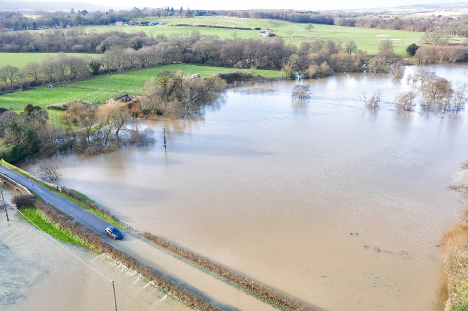  The environment agency issued flood warnings