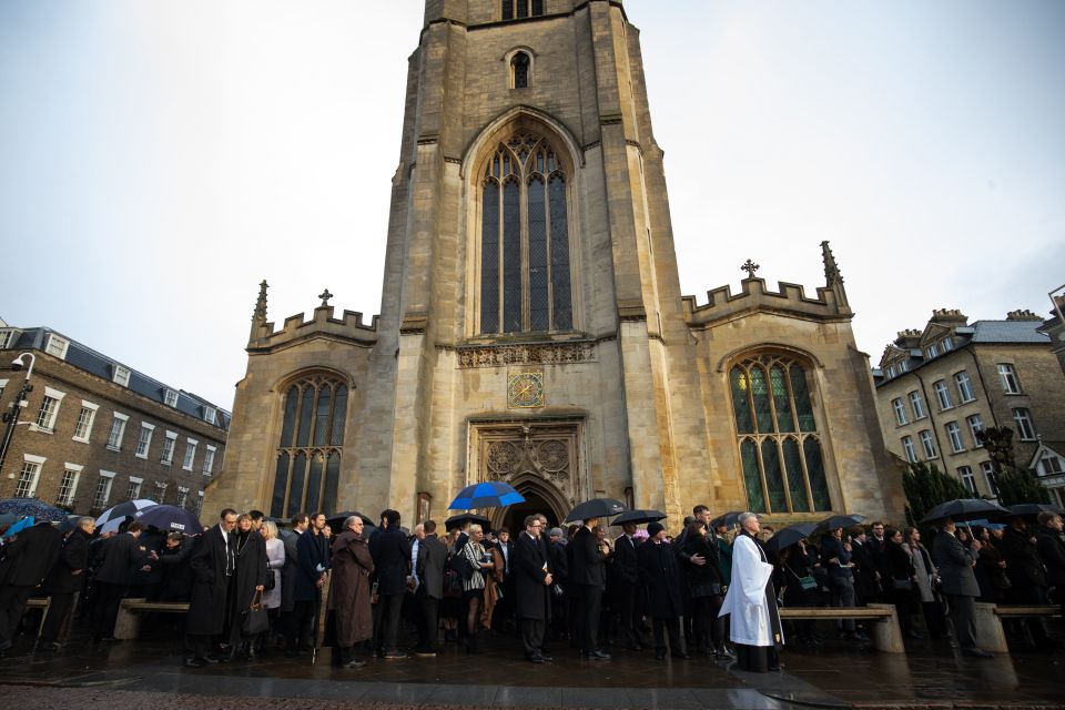  Dozens of people paid their respects to Jack in Cambridge today