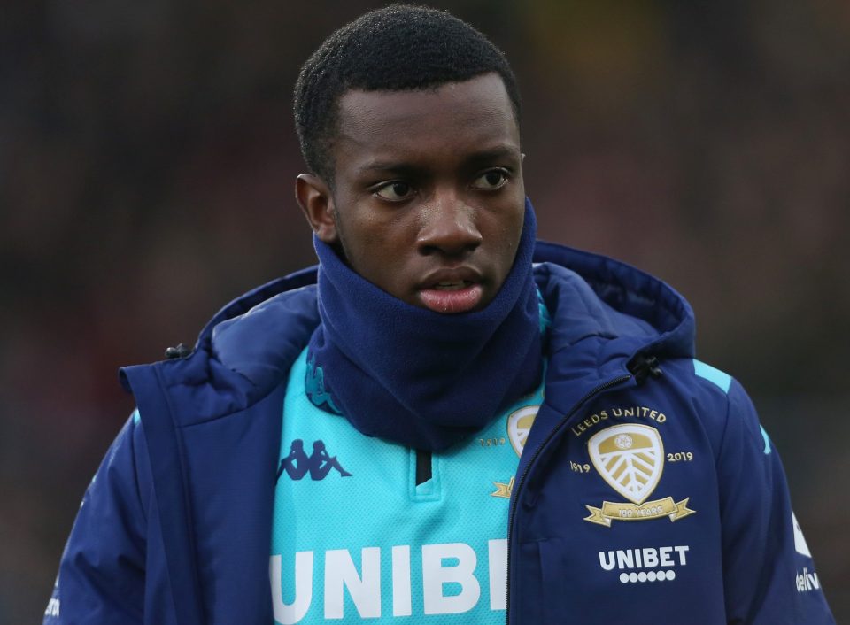  Arsenal are set to recall striker Eddie Nketiah from Leeds