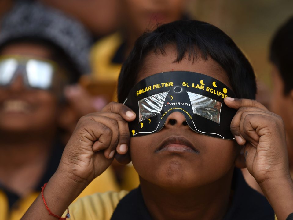 Onlookers must always observe a solar eclipse caution