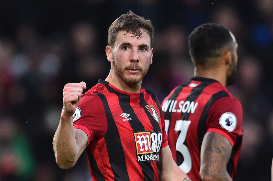  Gosling, 29, celebrates after scoring his second goal in his last three matches