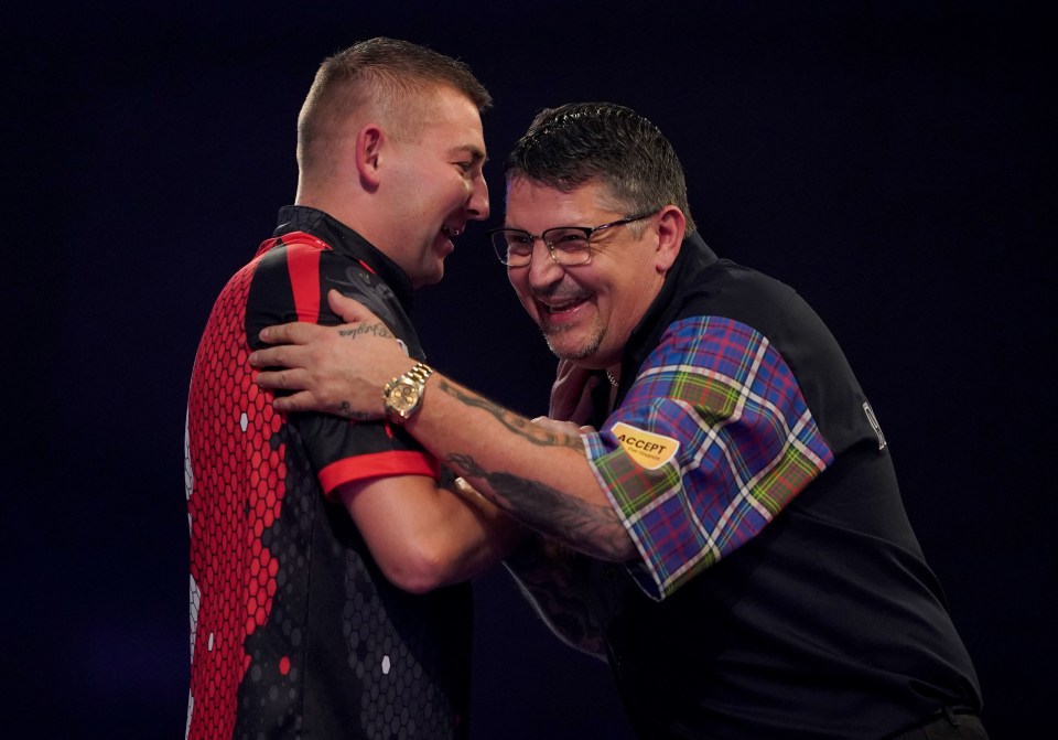 Nathan Aspinall dismissed Gary Anderson in the last 16