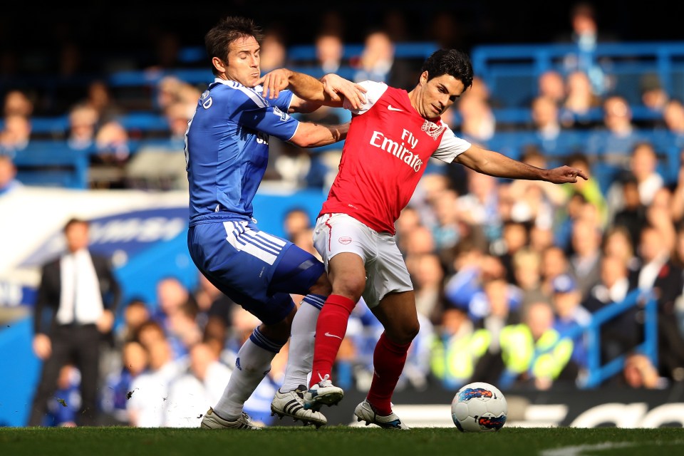  Lampard and Arteta faced off a number of times as players