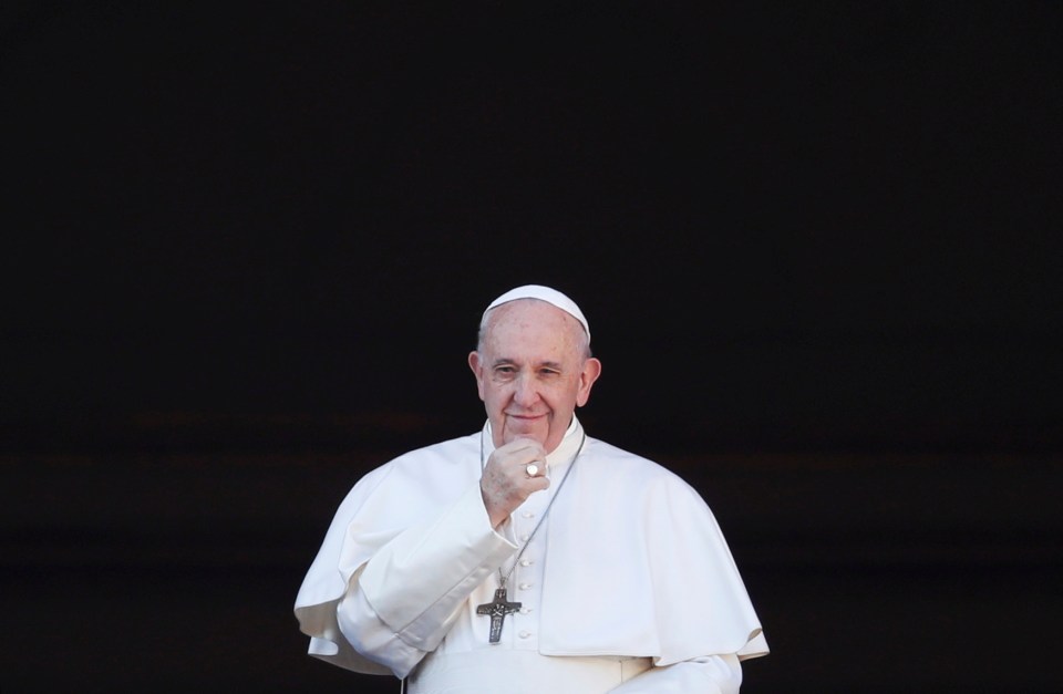  The unscripted remarks were made during the Pope's weekly Angelus address on Sunday