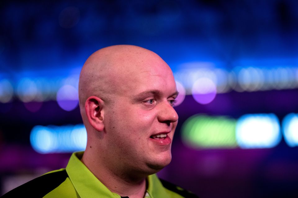  Next up for Aspinall is Michael van Gerwen