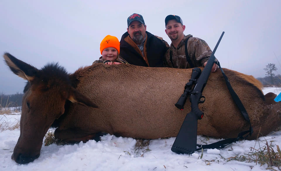 She became the youngest person on record to successfully hunt an elk in Michigan